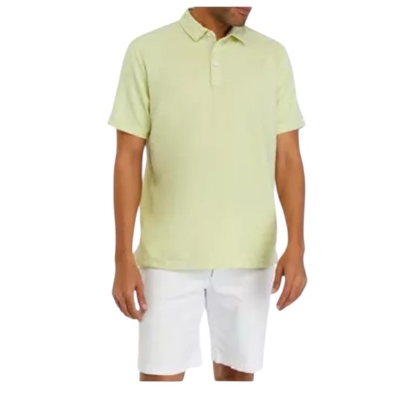 TOMMY BAHAMA Men's Costa Vera Lime Bamboo Polo Shirt SZ LG - Picture 1 of 7